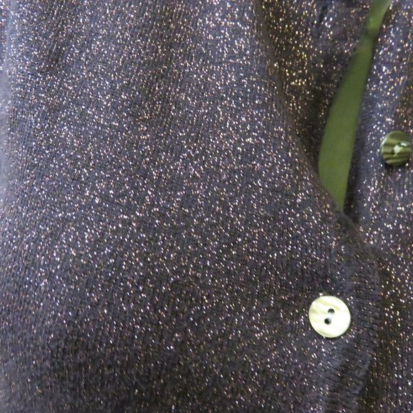HILLARD & HANSON DARK PLUM CARDIGAN SWEATER/ XSMAL - Picture 6 of 8